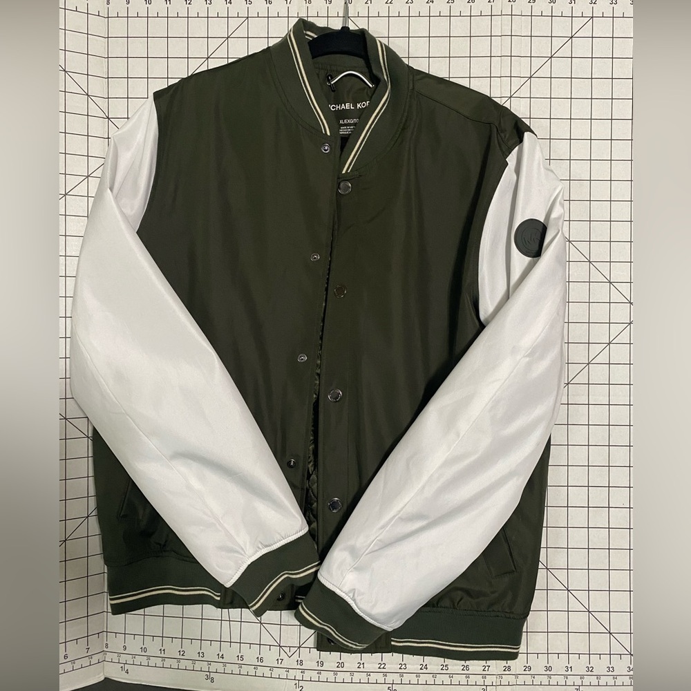 Michael Kors Colorblocked Baseball Jacket